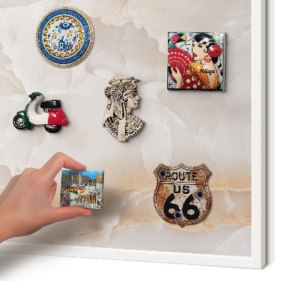 Tableau mural pour aimants dans un cadre noir Ondes subtiles