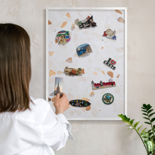 Tableau mural pour aimants dans un cadre noir Mosaïque chaude