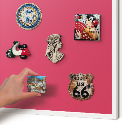Panneau magnétique décoratif cadre noir Rose énergétique