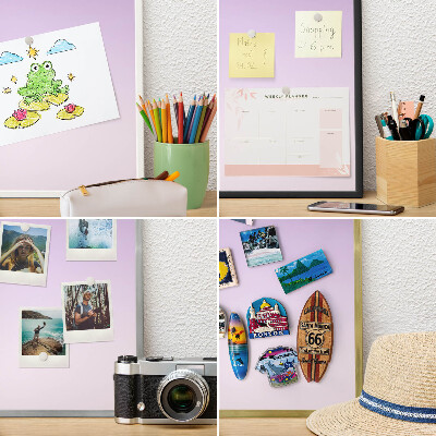 Panneau magnétique décoratif cadre noir Dégradé subtil