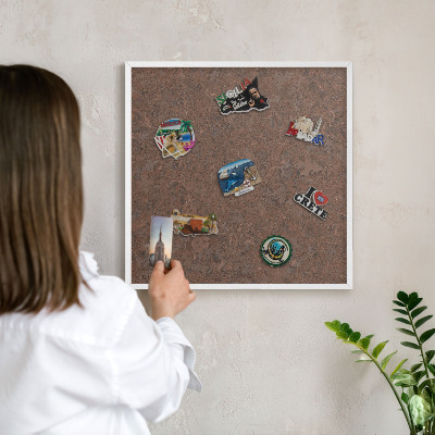 Panneau magnétique décoratif cadre noir Tapis d'automne