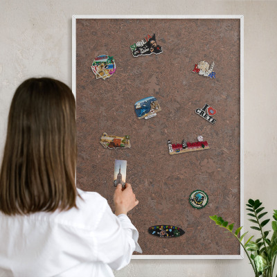 Panneau magnétique décoratif cadre noir Tapis d'automne