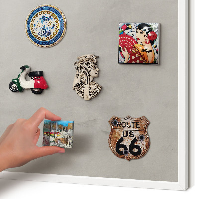 Panneau magnétique décoratif cadre noir Fond gris