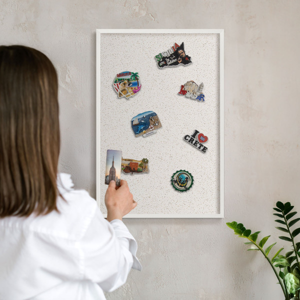 Panneau magnétique décoratif cadre noir De minuscules points