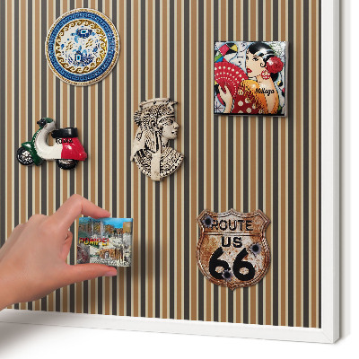 Tableau mural pour aimants dans un cadre noir Motif géométrique