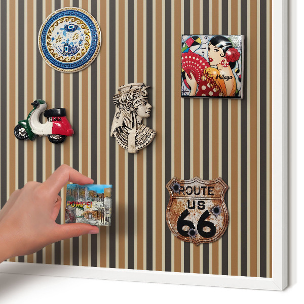 Tableau mural pour aimants dans un cadre noir Motif géométrique