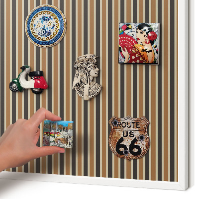 Tableau mural pour aimants dans un cadre noir Motif géométrique
