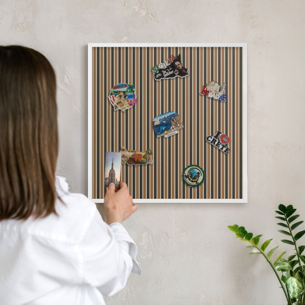 Tableau mural pour aimants dans un cadre noir Motif géométrique