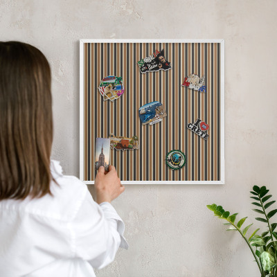 Tableau mural pour aimants dans un cadre noir Motif géométrique