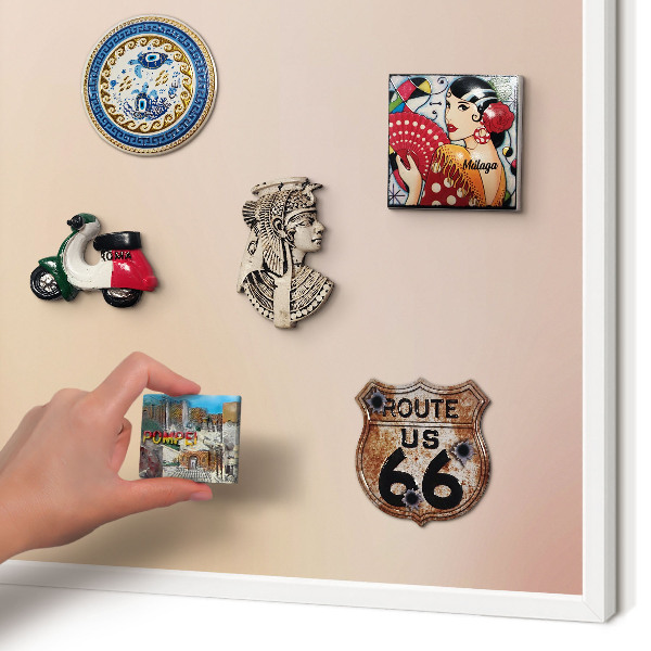Panneau magnétique décoratif cadre noir Beige doux