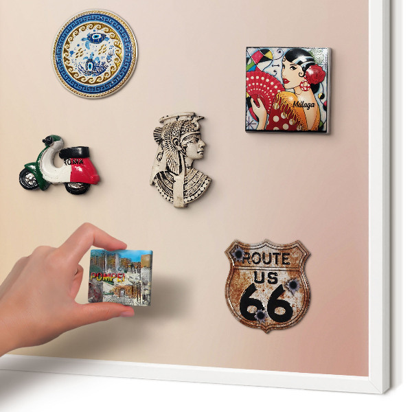 Panneau magnétique décoratif cadre noir Beige doux
