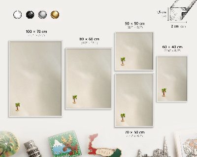 Tableau mural pour aimants dans un cadre noir Brume