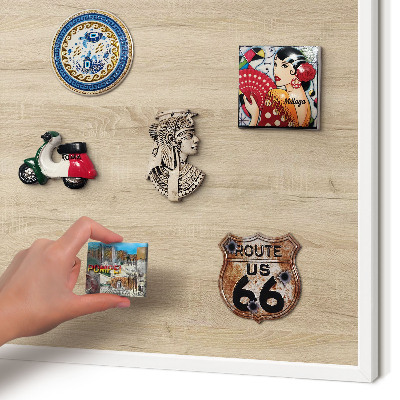 Panneau magnétique décoratif cadre noir Fond en bois