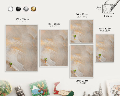 Tableau mural pour aimants dans un cadre noir Abstraction élégante