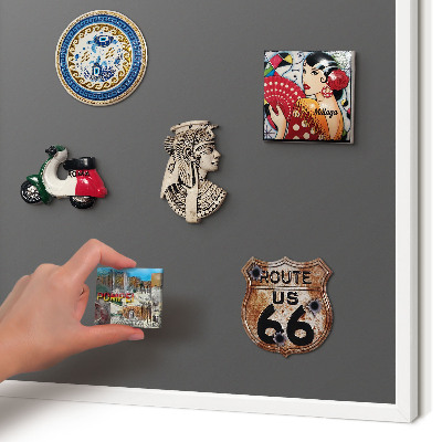 Panneau magnétique décoratif cadre noir Gris foncé