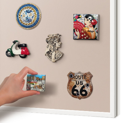 Panneau magnétique décoratif cadre noir Rose beige