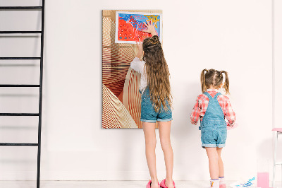 Tableau magnétique effaçable Tableau moderne pour notes et photos