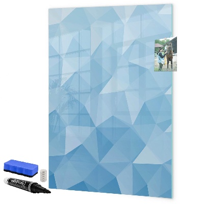 Tableau magnétique effaçable Tableau photo moderne bleu