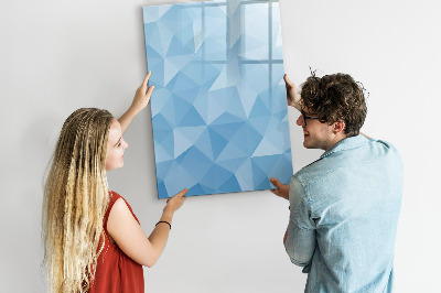 Tableau magnétique effaçable Tableau photo moderne bleu