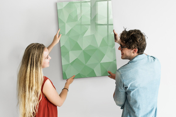 Tableau magnétique effaçable Un tableau coloré pour présenter des photos