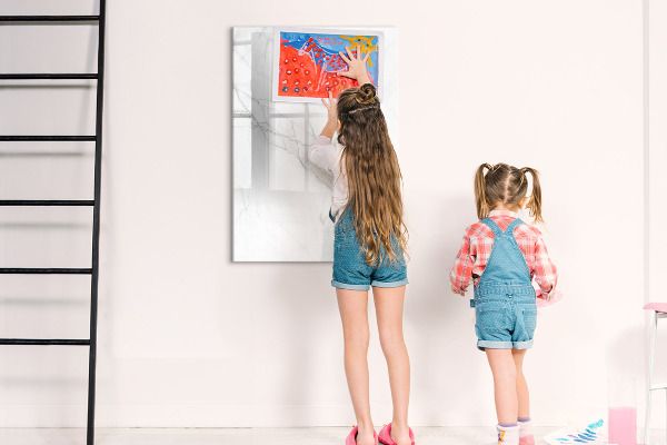 Tableau magnétique effaçable Tableau élégant pour photos et notes