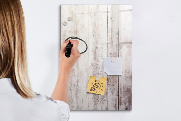 Tableau effaçable magnétique Un tableau pour présenter des photos et des notes