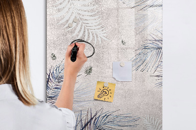 Tableau magnétique effaçable Tableau photo élégant avec plantes