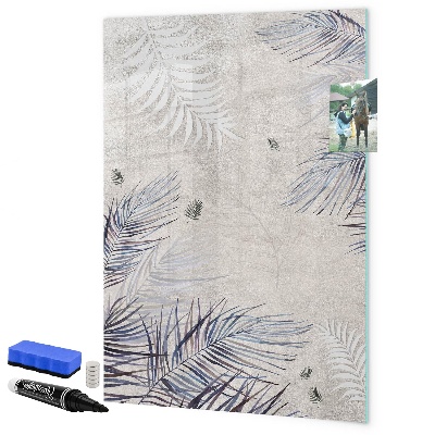 Tableau magnétique effaçable Tableau photo élégant avec plantes