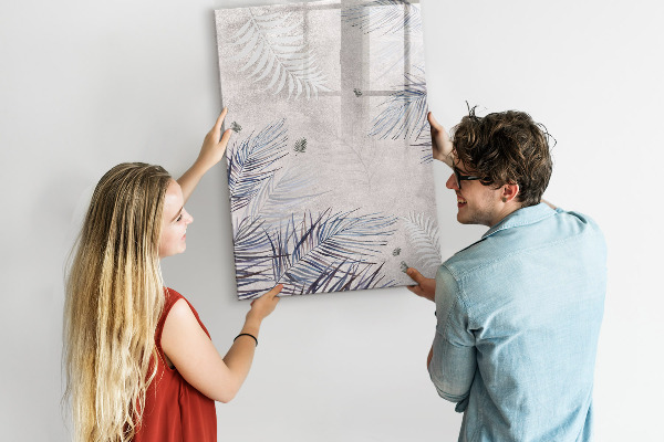 Tableau magnétique effaçable Tableau photo élégant avec plantes