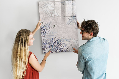Tableau magnétique effaçable Tableau photo élégant avec plantes