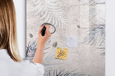 Tableau magnétique effaçable Tableau photo élégant avec plantes