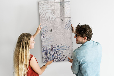 Tableau magnétique effaçable Tableau photo élégant avec plantes