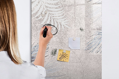 Tableau magnétique effaçable Tableau photo élégant avec plantes