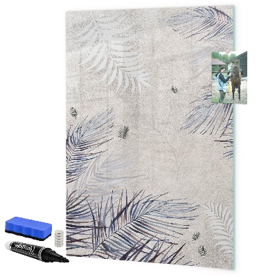 Tableau magnétique effaçable Tableau photo élégant avec plantes