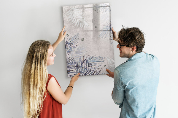 Tableau magnétique effaçable Tableau photo élégant avec plantes