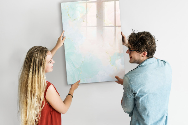 Tableau magnétique effaçable Un tableau coloré pour les photos et les notes