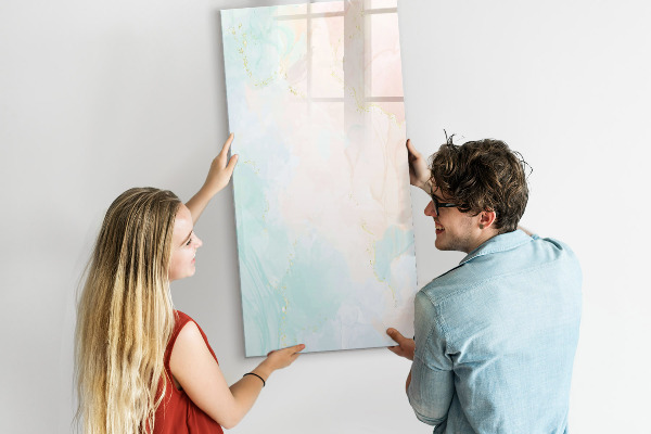 Tableau magnétique effaçable Un tableau coloré pour les photos et les notes