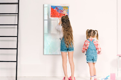 Tableau magnétique effaçable Un tableau coloré pour les photos et les notes