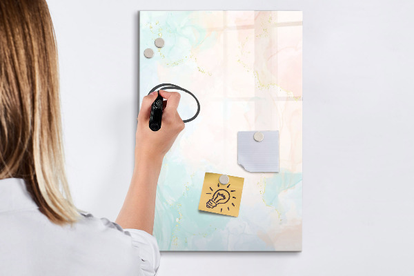 Tableau magnétique effaçable Un tableau coloré pour les photos et les notes