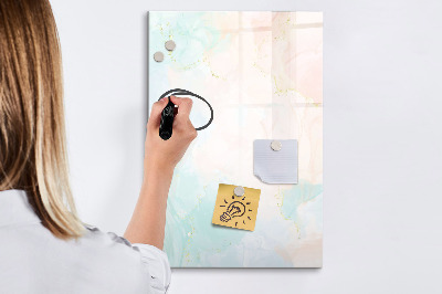 Tableau magnétique effaçable Un tableau coloré pour les photos et les notes