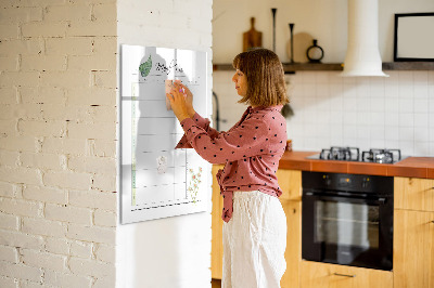 Tableau effaçable magnétique Plan de repas pour chaque semaine