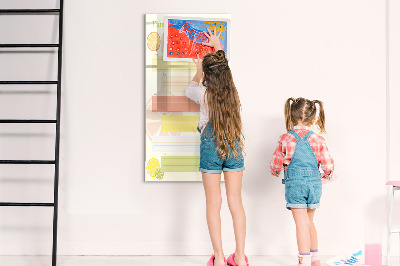 Tableau magnétique effaçable Menu familial pour la semaine