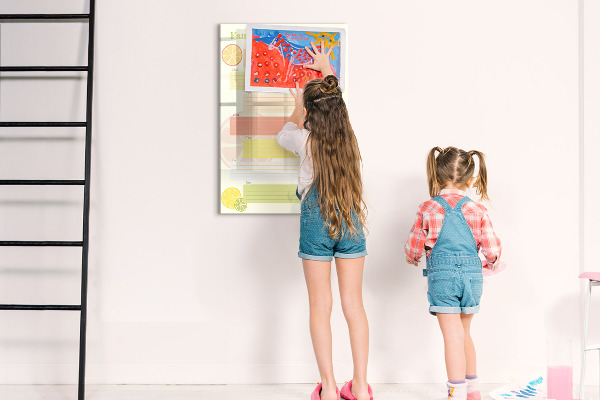Tableau magnétique effaçable Menu familial pour la semaine