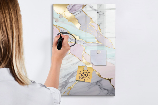 Tableau effaçable magnétique Un tableau élégant pour les notes et les photos