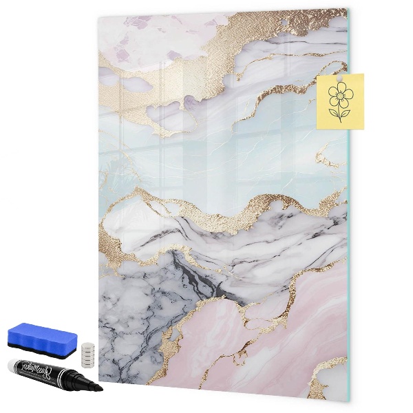 Tableau magnétique effaçable Un tableau élégant pour les notes et les photos
