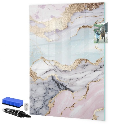 Tableau magnétique effaçable Un tableau élégant pour les notes et les photos