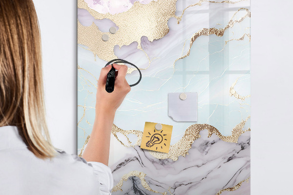 Tableau magnétique effaçable Un tableau élégant pour les notes et les photos