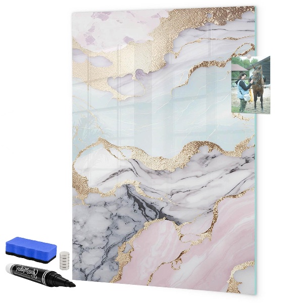 Tableau magnétique effaçable Un tableau élégant pour les notes et les photos