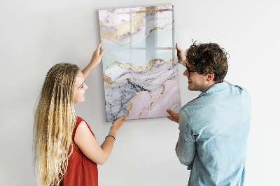 Tableau magnétique effaçable Un tableau élégant pour les notes et les photos