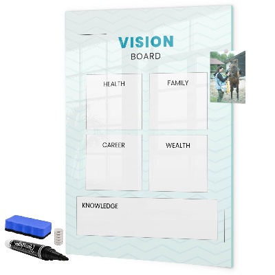 Tableau magnétique effaçable Tableau de visualisation pour les objectifs de vie